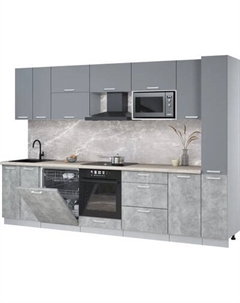 Кухонный гарнитур Интерлиния Мила Лайт 3.1-ПМ2