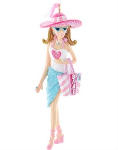 Елочная игрушка Kurt S. Adler Christmas 2024. Модница на пляже / A2338_2 Kurt s. adler