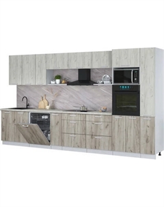 Кухонный гарнитур Интерлиния Мила Лайт 3.8-ПМ1