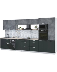 Кухонный гарнитур Интерлиния Мила Лайт 3.9-ПМ3