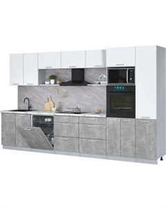 Кухонный гарнитур Интерлиния Мила Лайт 3.6-ПМ1