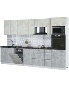 Кухонный гарнитур Интерлиния Мила Лайт 3.2-ПМ3