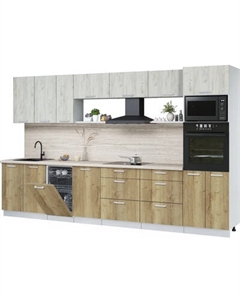 Кухонный гарнитур Интерлиния Мила Лайт 3.5-ПМ3