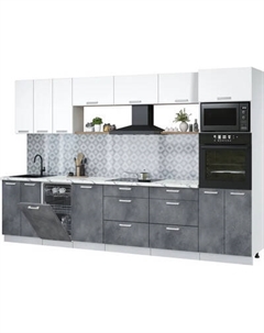 Кухонный гарнитур Интерлиния Мила Лайт 3.3-ПМ3