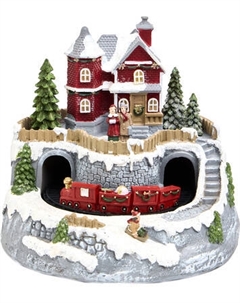 Световая фигурка Lefard Загородный домик с LED-подсветкой 146-2228