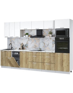 Кухонный гарнитур Интерлиния Мила Лайт 3.3-ПМ3