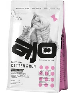 Сухой корм для кошек AJO Cat Kitten & Mom для котят, беременных и кормящих кошек Ajo