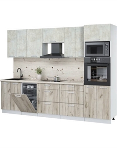 Кухонный гарнитур Интерлиния Мила Лайт 2.85-ПМ3