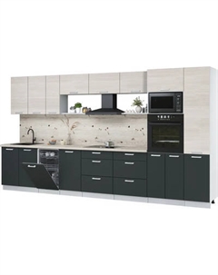 Кухонный гарнитур Интерлиния Мила Лайт 3.9-ПМ3