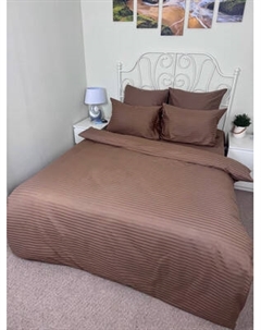 Комплект постельного белья Реноме 2сп Графитовая коллекция горький шоколад Ss-002