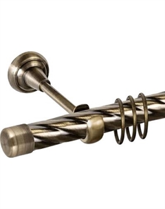 Карниз для штор АС ФОРОС Grace D25К составной + заглушка Закругленная Ас форос