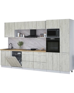 Кухонный гарнитур Интерлиния Мила Лайт 3.4-ПМ1