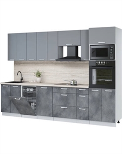 Кухонный гарнитур Интерлиния Мила Лайт 3.0-ПМ3