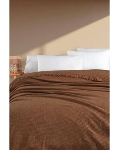 Плед Karven Муслиновый Евро 220x240 / PL027 SIMA v3/Koyu kahve