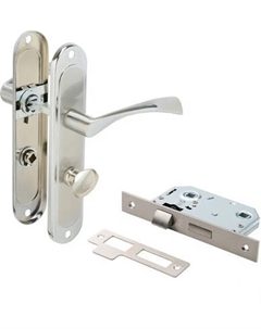 Ручка дверная VELA 62.23 WC SN/CP левая Vela