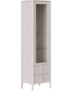 Шкаф-пенал с витриной Black Red White Dalia REG1W2S с подсветкой Black red white