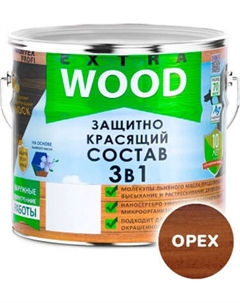Защитно-декоративный состав Farbitex Profi Wood Extra 3в1