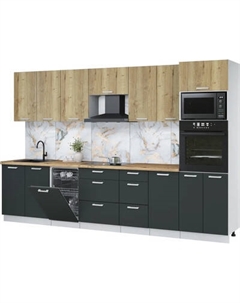 Кухонный гарнитур Интерлиния Мила Лайт 3.25-ПМ3