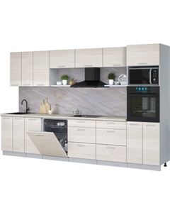 Кухонный гарнитур Интерлиния Мила Лайт 3.4-ПМ1-2