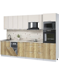 Кухонный гарнитур Интерлиния Мила Лайт 3.0-ПМ3