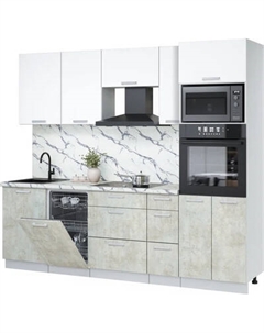 Кухонный гарнитур Интерлиния Мила Лайт 2.45-ПМ3