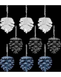 Набор елочных игрушек Золотая сказка Шишки / 592455