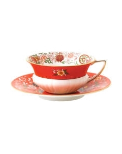 Чашка с блюдцем Wedgwood Wonderlust Crimson Orient / 40024021