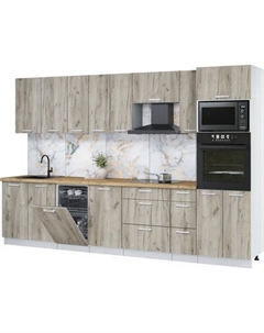 Кухонный гарнитур Интерлиния Мила Лайт 3.2-ПМ3