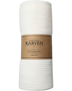 Покрывало Karven Pure Simple Пике Евро 210x235 / PL989 Krem