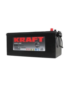 Автомобильный аккумулятор KrafT EFB 230 (3) евро +/- / EFB-220R Kraft