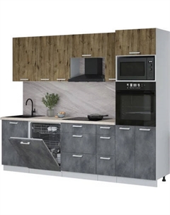 Кухонный гарнитур Интерлиния Мила Лайт 2,6-ПМ1