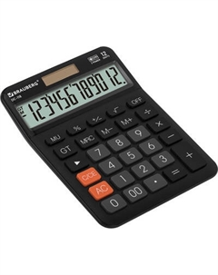 Калькулятор Brauberg DC-118-BK / 272962