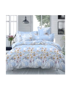 Комплект постельного белья Павлина Цветение на голубом 2сп / 10534005