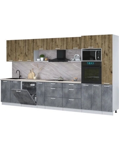 Кухонный гарнитур Интерлиния Мила Лайт 3.8-ПМ1