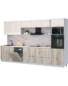 Кухонный гарнитур Интерлиния Мила Лайт 3.5-ПМ1-2