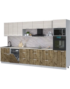 Кухонный гарнитур Интерлиния Мила Лайт 3.6-ПМ1-2