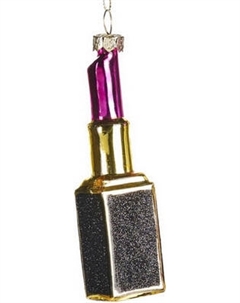 Елочная игрушка Goodwill Xmas 2024 Помада черная / TR 20433_1