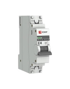 Выключатель автоматический EKF ВА 47-63 1P 4А (C) 4.5kA PROxima / mcb4763-1-04C-pro Ekf