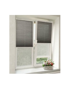 Штора-плиссе Delfa Walnut СПШ-3401/3504 Plain Transparent