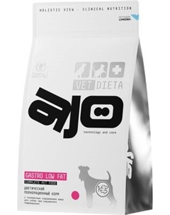 Сухой ветеринарный корм для собак AJO Vet Dieta Gastro Low Fat Ajo
