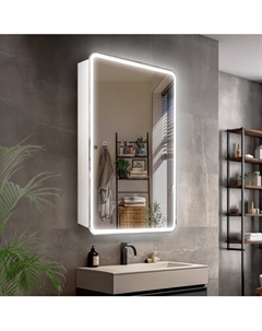 Шкаф с зеркалом для ванной Symbolite Каре 40x80 универсальное