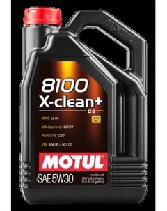 Моторное масло Motul 8100 X-clean+ 5W30 / 106377