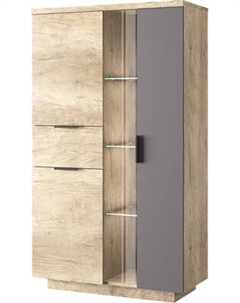 Шкаф с витриной Anrex Bryce 1V2D1S