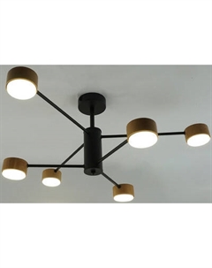 Люстра Estares Gusta 6xGX53 R-780x300-BLACK/WOOD-IP20