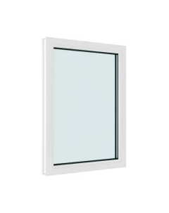 Окно ПВХ Brusbox Одностворчатое Глухое 3 стекла