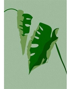 Картина на стекле Stamprint Монстера AR102