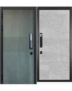 Входная дверь ГРАНИТ Бриони Смарт 77-1 бетон светлый Granit