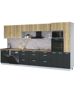 Кухонный гарнитур Интерлиния Мила Лайт 3.9-ПМ1