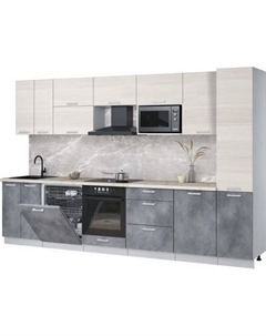 Кухонный гарнитур Интерлиния Мила Лайт 3.3-ПМ2