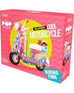 Конструктор Jaki Розовый мопед JK8325-1